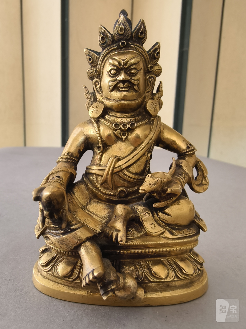 A GILT-BRONZE FIGURE OF VAISHRAVANA - 图11
